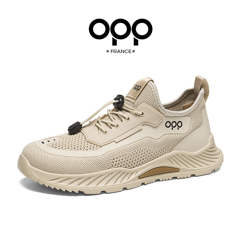 Ténis de malha respirável OPP, modelo 2026, fino e casual, com sola grossa, ideal para correr ao ar livre e para voar.