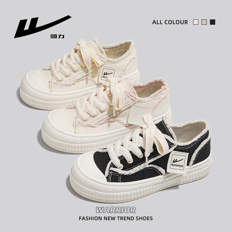 Pull-back raw edge board shoes creative spring and autumn platform beggar shoes Hong Kong style practical lace-up casual women's shoes thick sole casual