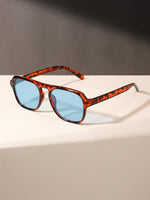 Leopard frame blue