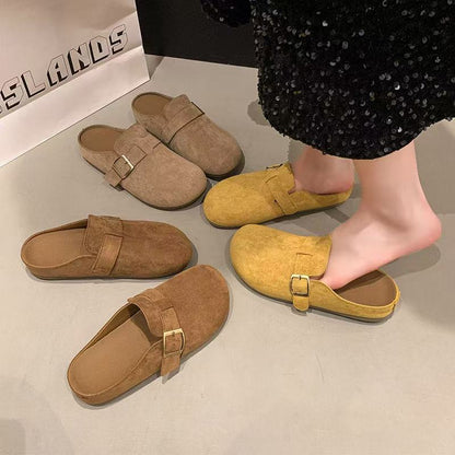 2025 New Vintage Birkenstock Toe Slippers Women's Spring and Autumn Fashion Platform Sukes Nubucks Boken Shoes Half Slippers Wholesale