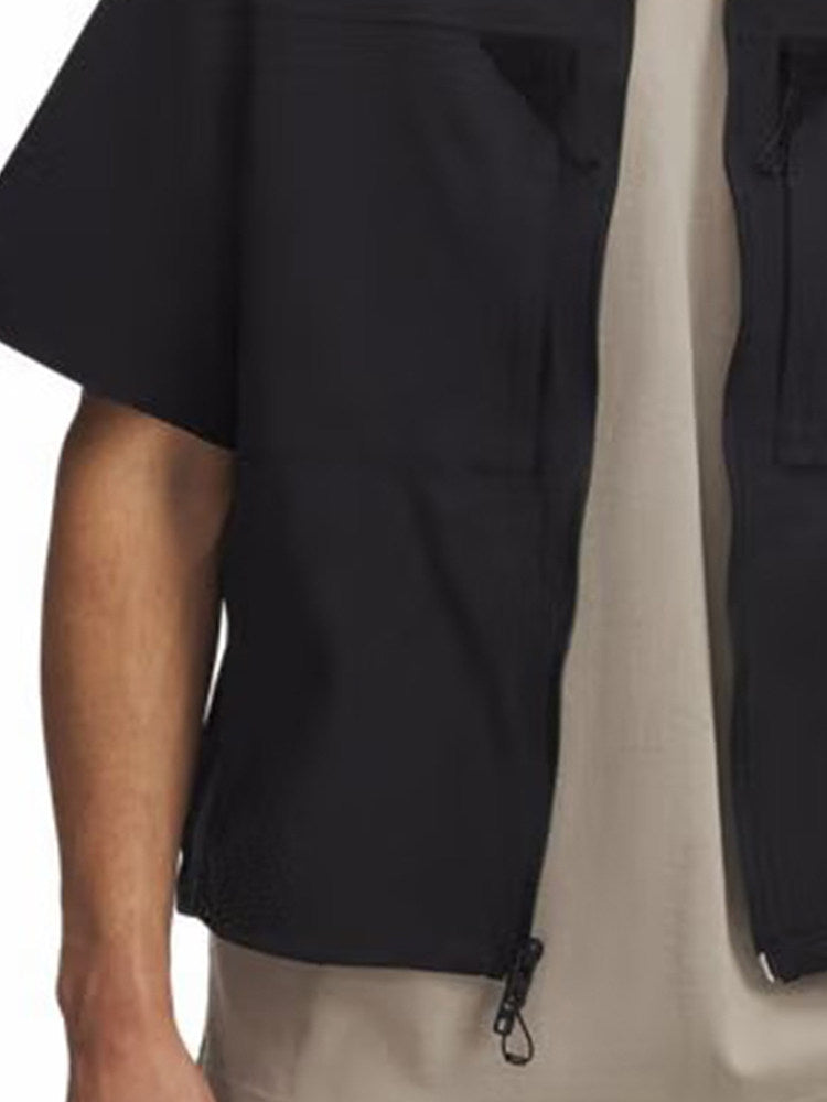 Under Armour UA Spring & Summer Unstoppable Men's Casual Sports Zipper Short Sleeve Cardigan 6000798-002