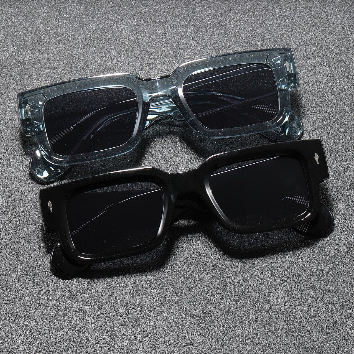 2. Accessory fashionable square frame sunglasses, vintage European and American INS sunglasses, UV-blocking sunglasses, versatile trendy sunglasses