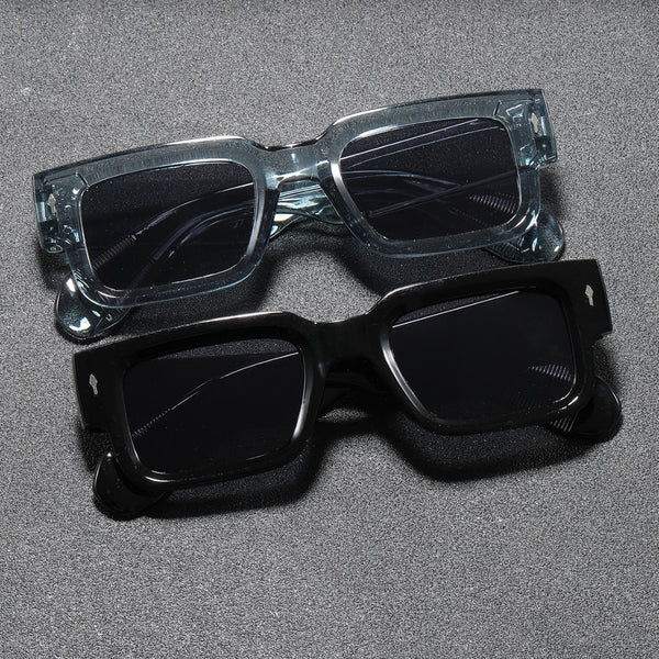 2. Accessory fashionable square frame sunglasses, vintage European and American INS sunglasses, UV-blocking sunglasses, versatile trendy sunglasses