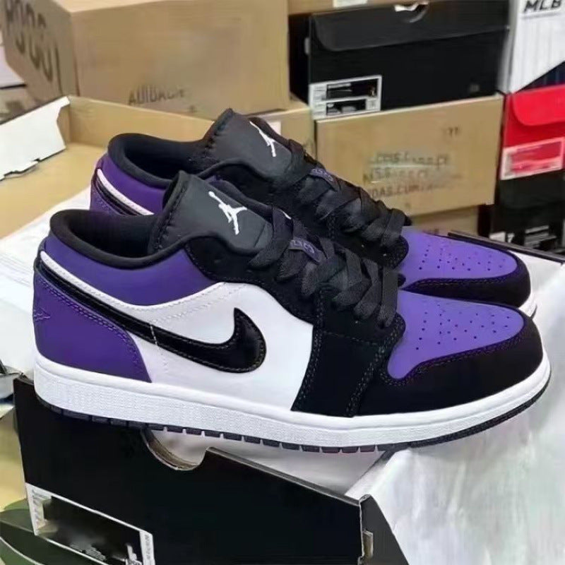 Novo Pure Raw Soot Low Top Basketball Shoes Casal Versátil Retro Casual Shoes Tênis Masculino