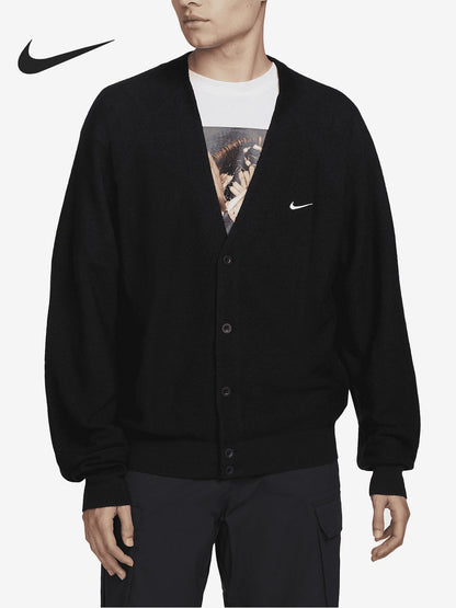 Nike/Nike Official Genuine Men's and Women's Comfortable, Casual and Breathable V-Neck Sweat Jacket DQ6307-010