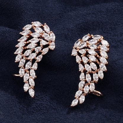 New women's earrings, diamond-studded lupine teardrop-shaped tassel earrings, Baroque court style, multicolor versatile earrings