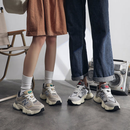 Primavera e outono New Balance Cool Run Altura Clássica Engrossando Sapatos Papai 9060 Casual Tendência Versátil Casual Tênis Masculino