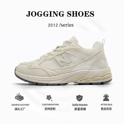 Primavera e outono New Balance Cool Running Sneakers Feminino Nova Malha Respirável Outdoor Sapatos Femininos Retro Daddy Shoes Modelos Explosivos