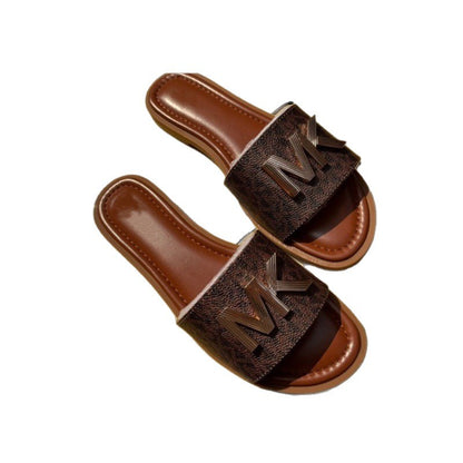 Comércio exterior 2025 novo nicho retro carta chinelos legais para as mulheres usarem chinelos de praia planos à beira-mar no verão