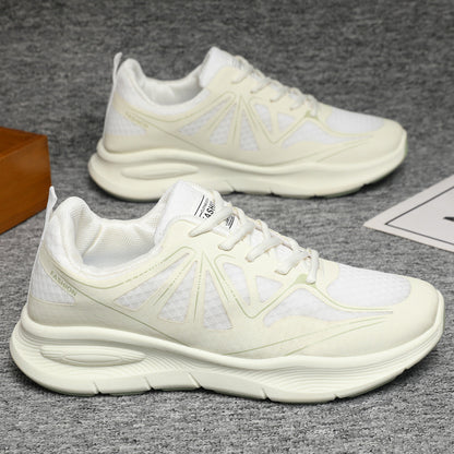 2025 Autumn New Men's Shoes Athleisure Shoes Simple Lightweight Fashion Trend Platform Daddy Shoes Cross-border Wholesale