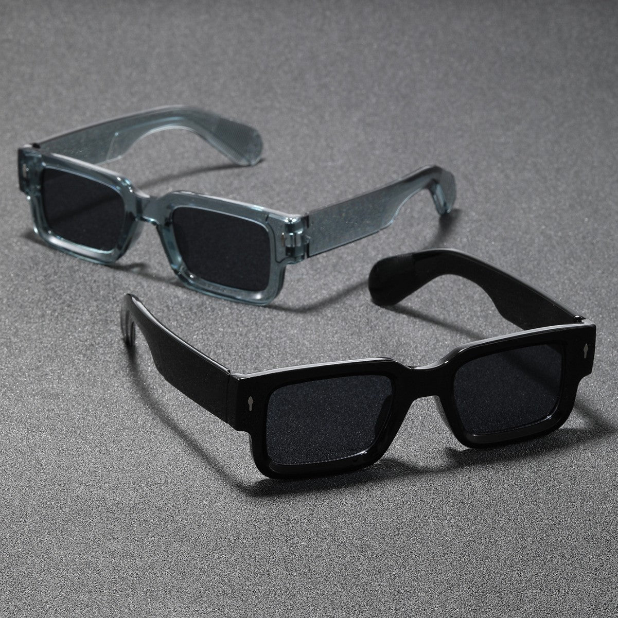 2. Accessory fashionable square frame sunglasses, vintage European and American INS sunglasses, UV-blocking sunglasses, versatile trendy sunglasses