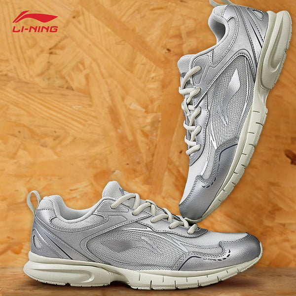 Li-Ning men's running shoes, summer shock-absorbing, wear-resistant mesh lightweight breathable running shoes, low-top casual sports shoes