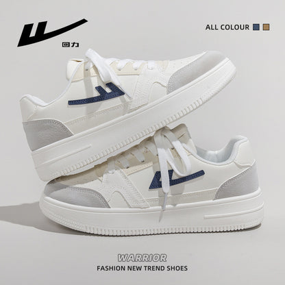 Pull-back round toe breathable platform shoes, simple and low-key board shoes, women's low-top fashion and versatile high-end casual shoes