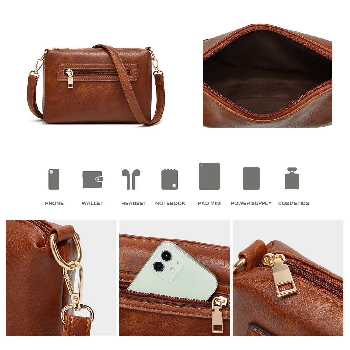 Cross-border hot women's bag 2024 new European and American fashion soft leather large-capacity tote bun mother-in-law bag wholesale