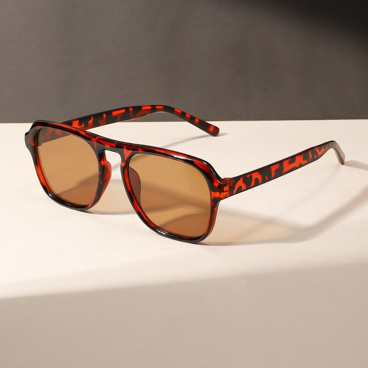 Personalized large-frame sunglasses for men, European and American trendy fashionable square frame sunglasses, sunscreen sunglasses for women, UV protection