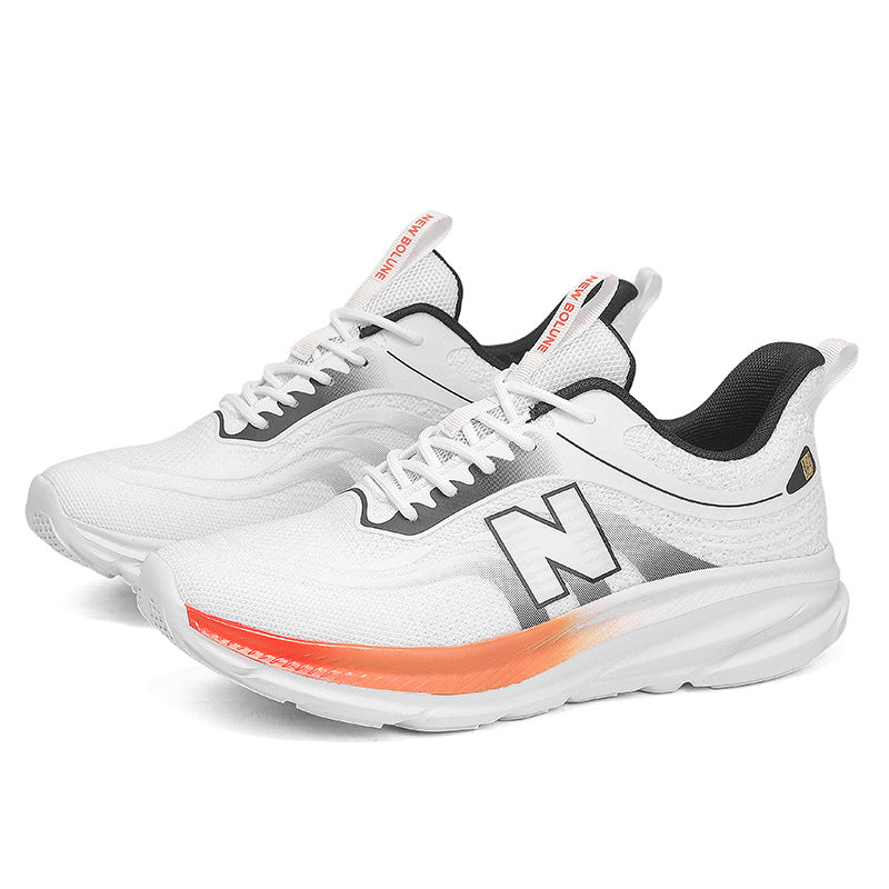 Tênis unissex, sapatos casuais de malha mosca, alta elasticidade, tênis de corrida de sola macia, sapatos de estudante leves, respiráveis e versáteis