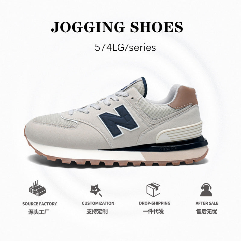Tênis personalizados de fábrica primavera e outono New Balance Cool Run Height Aumentar Classic 574 Casal Casual Shoes Factory Direct Sales.