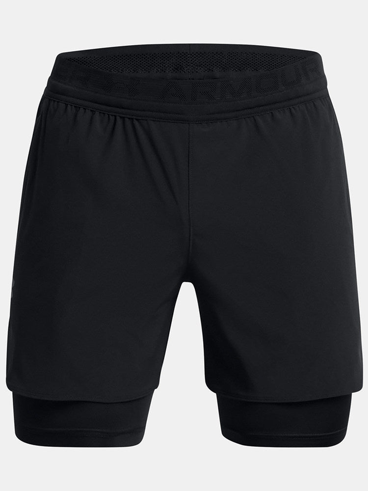 Under Armour UA Men's New Athleisure Fitness Breathable and Comfortable Black Woven Shorts 1378604-001