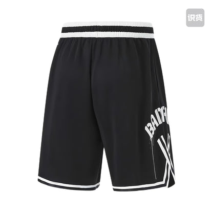 Calças de basquetebol BADFIVE, calções estampados, calças de fato de treino para basquetebol de secagem rápida e resistente à água.
