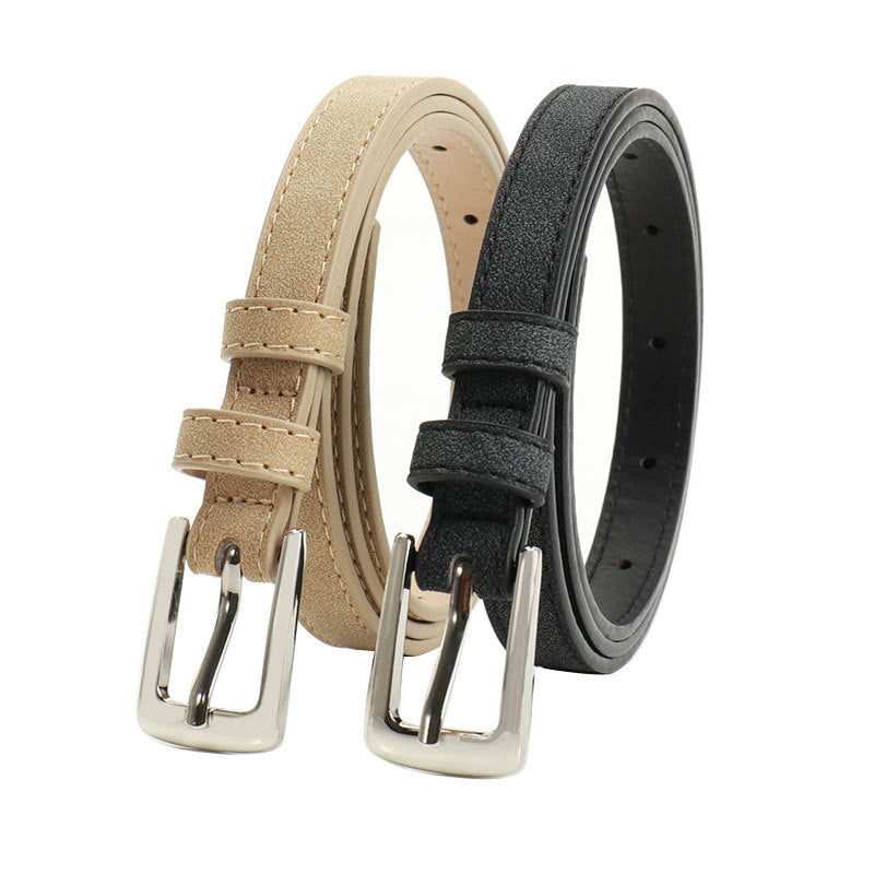 Summer Ou Ruofeng new fashion simple women's thin belt decoration jeans dress high-end belt women