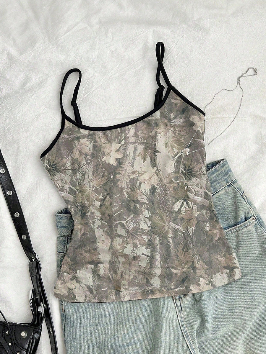 Ruifu, transfronteiriço, Amazon, Europa e Estados Unidos, tops de liga sexy, roupa para mulher, colete retro de verão 2025, mulher