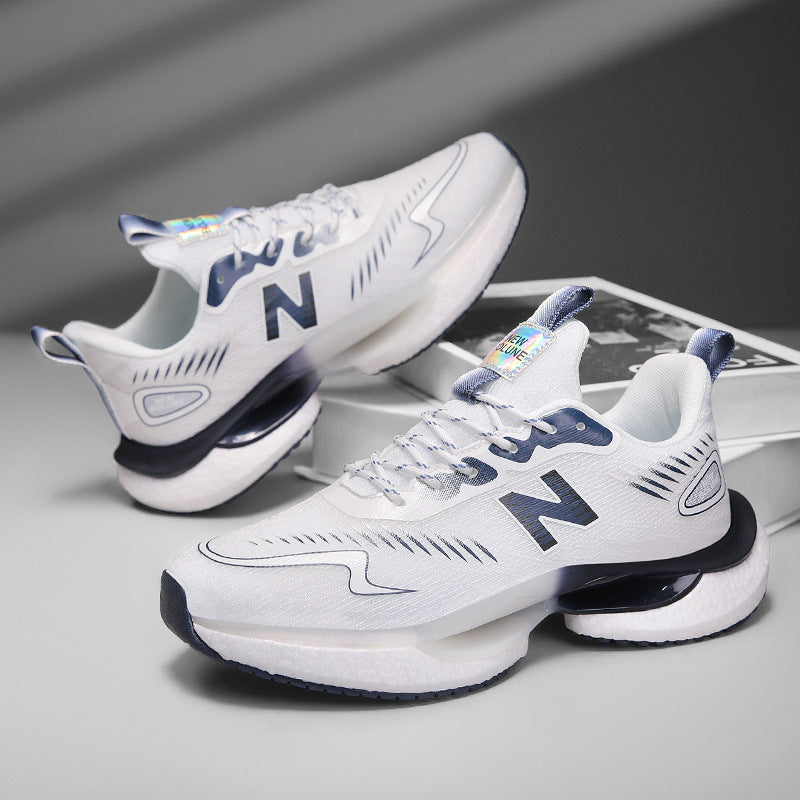 Primavera e outono New Balance Cool Run Teen Running Shoes verão Sapatos Masculinos Malha Respirável Absorção de Choque Leve Junior High School Casual