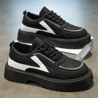 2026 Summer New Thick-Soled Height-Increasing Casual Men's Shoes, Everyday Versatile Big Head Shoes, Men's Trendy Versatile Daily Style