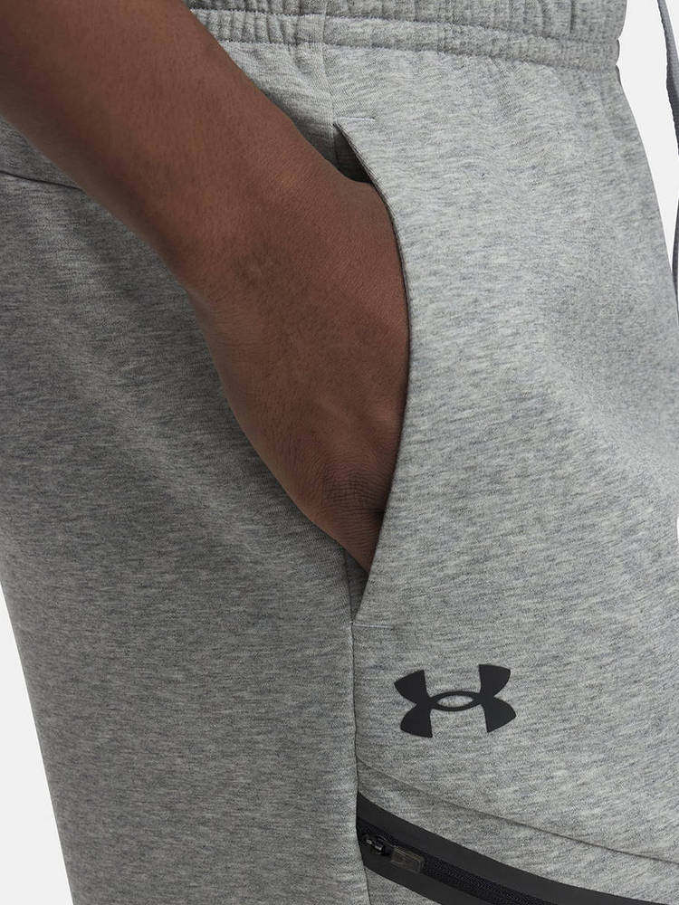 UA Under Armour Spring & Summer Men's Pants Casual Sport Loose Comfortable Straight Grey Knitted Pants 1387778-011