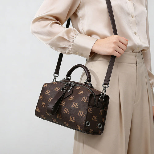 Bolsa transversal fashion vintage estampado Bolsa almofada bolsa Grande capacidade de mão para o dia a dia bolsa elegante minimalista Bolsa de ombro feminina