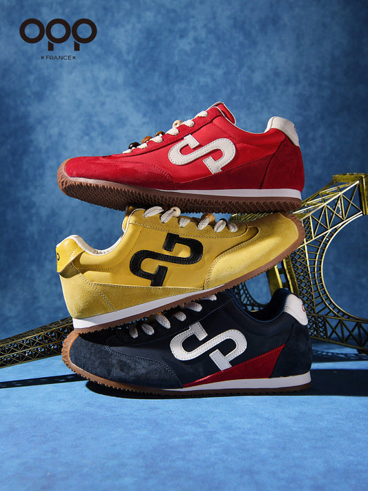 OPP Men's Shoes 2026 Spring New Natal Year Red Comfortable Forrest Gump Men's Shoes Non-Slip Versatile Men's Moral Training Shoes