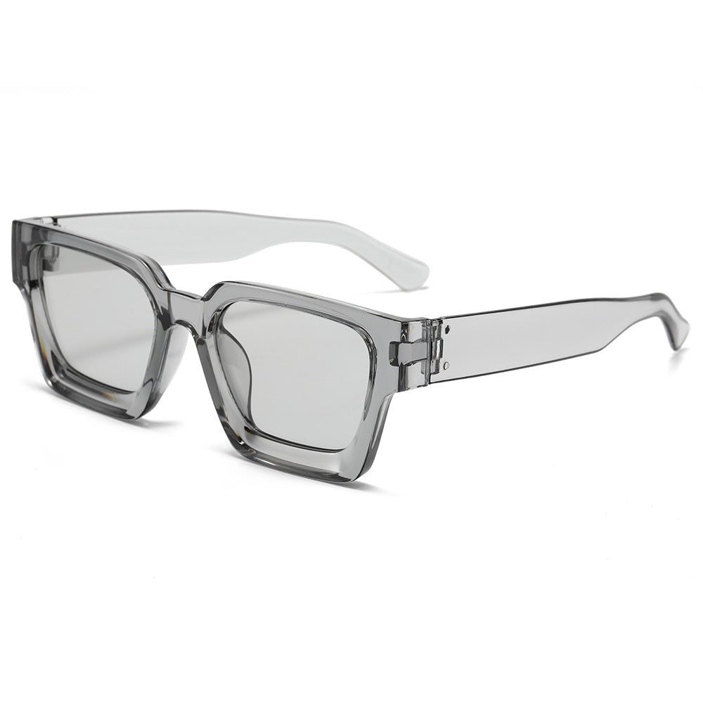 Classic square frame sunglasses 2025 cross-border hot sale wholesale full frame sunscreen men's and women's high-end face small sunglasses