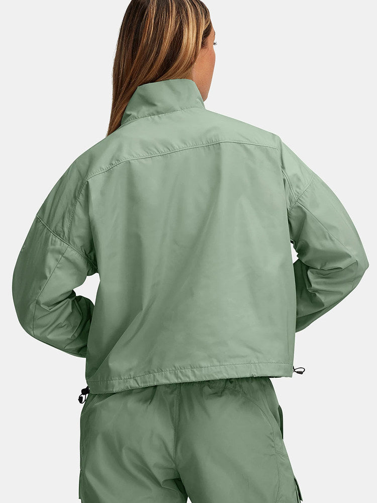 UA Under Armour Spring Summer 2025 Women's Outdoor Recreation Sports Loose Breathable Woven Jacket 1389677-348