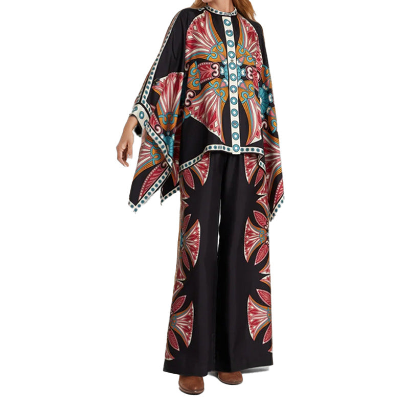 Conjunto de duas peças para menina, modelo calça e blusa, com estampado europeu e americano, lançamento da coleção primavera 2026.