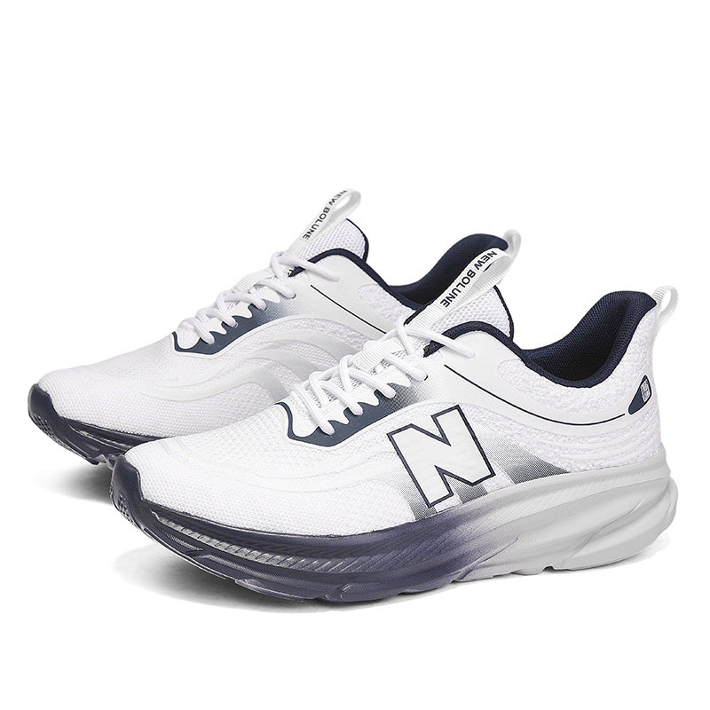 Tênis unissex, sapatos casuais de malha mosca, alta elasticidade, tênis de corrida de sola macia, sapatos de estudante leves, respiráveis e versáteis