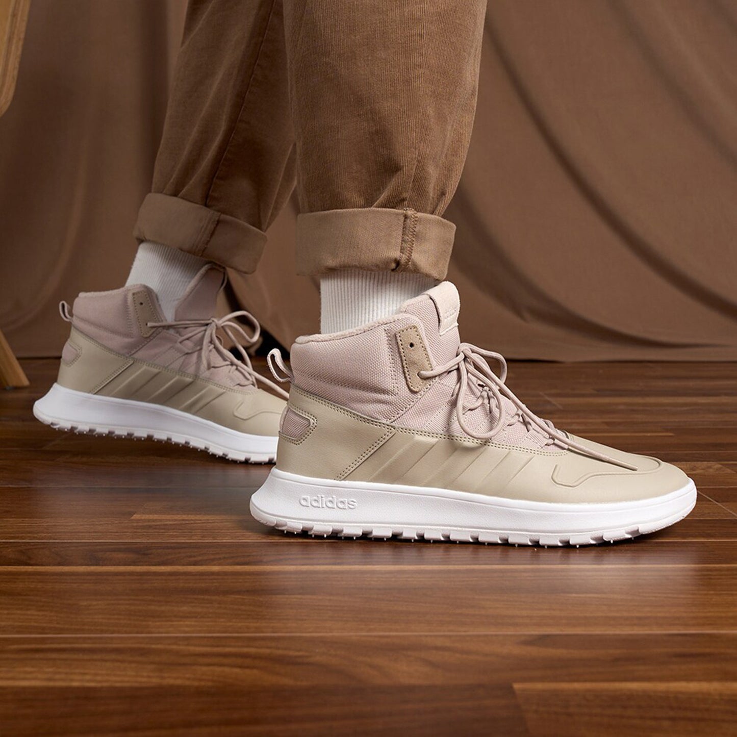 Adidas Official Fusion STORM Men's and Women's Fleece Athleisure Shoes IF1625