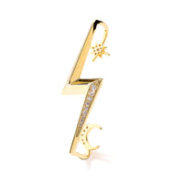 HE011 - White, gold-plated