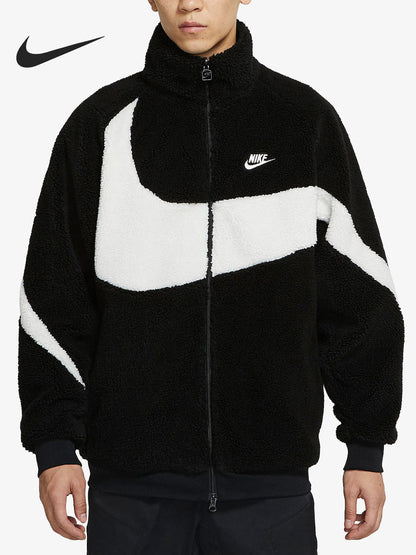 Nike/Nike Official Authentic Winter Big Logo Polar Fleece Men's Thermal Jacket BQ6546-011