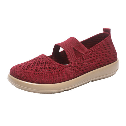 Old Beijing cloth shoes, women's versatile mother shoes, middle-aged and elderly soft soles, lightweight casual women's single shoes, cross-border wholesale