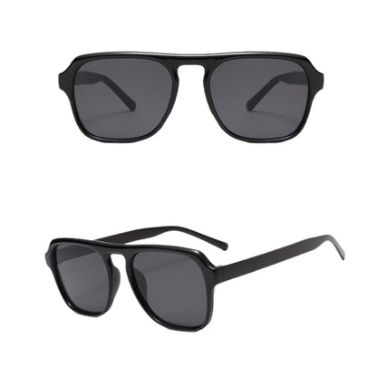 Personalized large-frame sunglasses for men, European and American trendy fashionable square frame sunglasses, sunscreen sunglasses for women, UV protection
