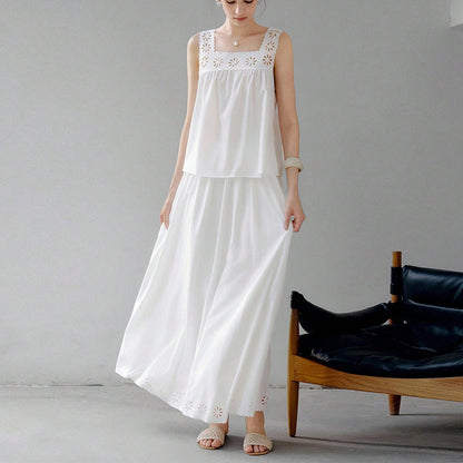 Conjunto Feminino 2 Peças Verão 2025 Saia + Top Floral Elegante