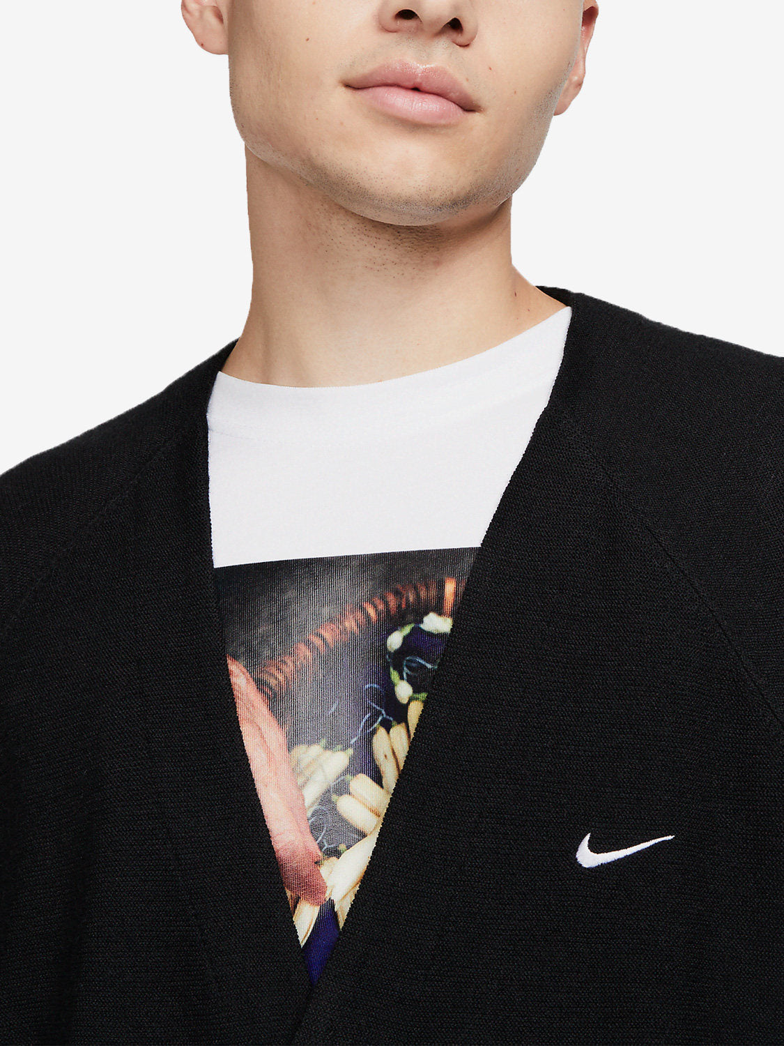 Nike/Nike Official Genuine Men's and Women's Comfortable, Casual and Breathable V-Neck Sweat Jacket DQ6307-010