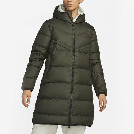 NIKE men's winter mid-length hooded thermal jacket jacket casual down jacket DV1134-355-010