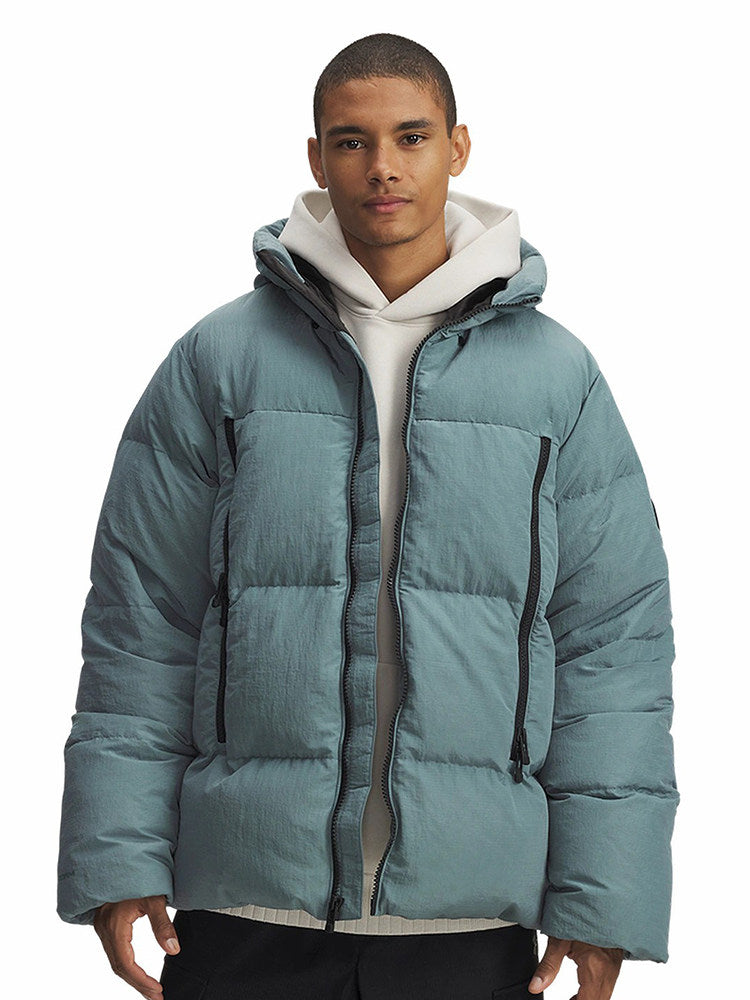 UA Under Armour Fall/Winter New Men's Thermal Jacket Hooded Down Casual Sports Jacket 1384641-587