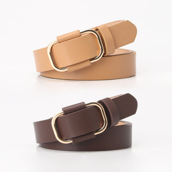 New versatile non-porous freely adjustable women's belts simple high-quality decorative jeans belt manufacturers wholesale