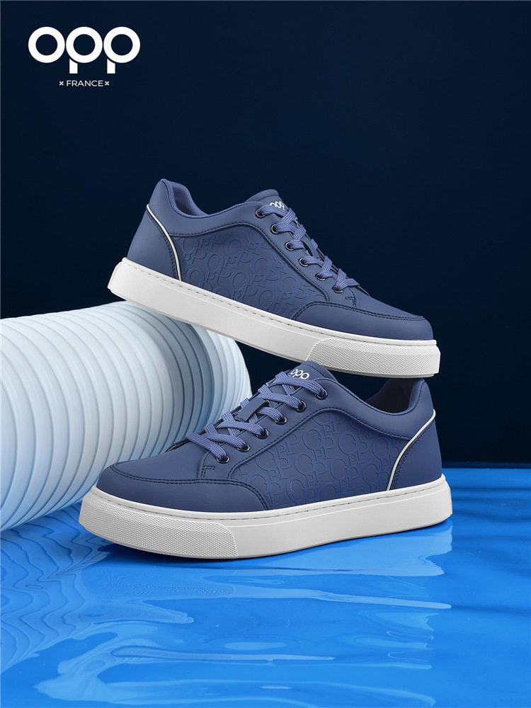 OPP men's shoes spring 2026 new light luxury high-end lightweight low-top casual sports versatile comfortable leather board shoes