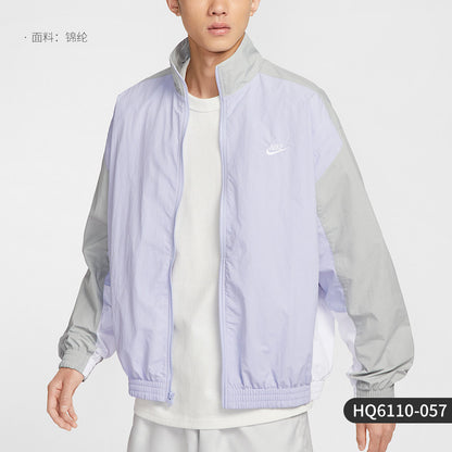 Nike Official Genuine 2025 Summer Men's Sports Panelled Woven Jacket HQ6110-057
