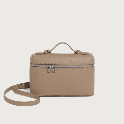 Cross-border small bag women's bag 2024 new trend double zipper handbag makeup bag shoulder crossbody bag wholesale