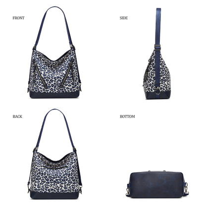 Cross-border bag women's bag 2025 new fashion leopard print underarm bag shoulder crossbody bag tote bag backpack batch