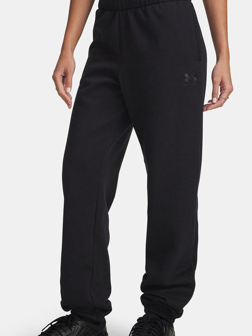 Under Armour sweatpants women's autumn and winter new loose casual corset knitted black trousers 6003676-004