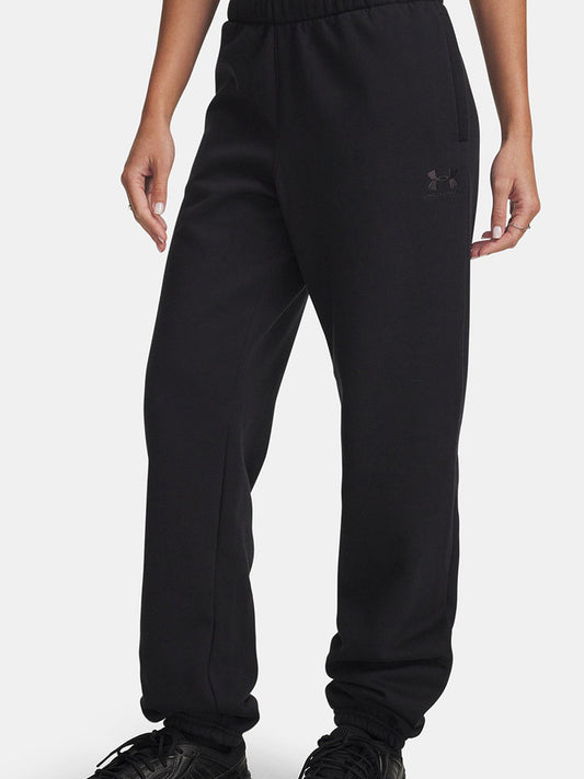 Under Armour sweatpants women's autumn and winter new loose casual corset knitted black trousers 6003676-004